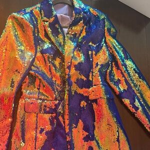Sequin Multicolor Blazer Jacket